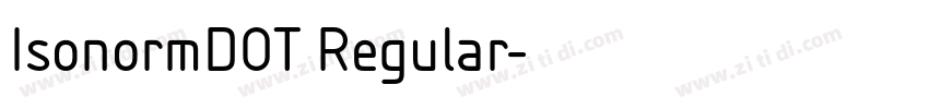 IsonormDOT Regular字体转换